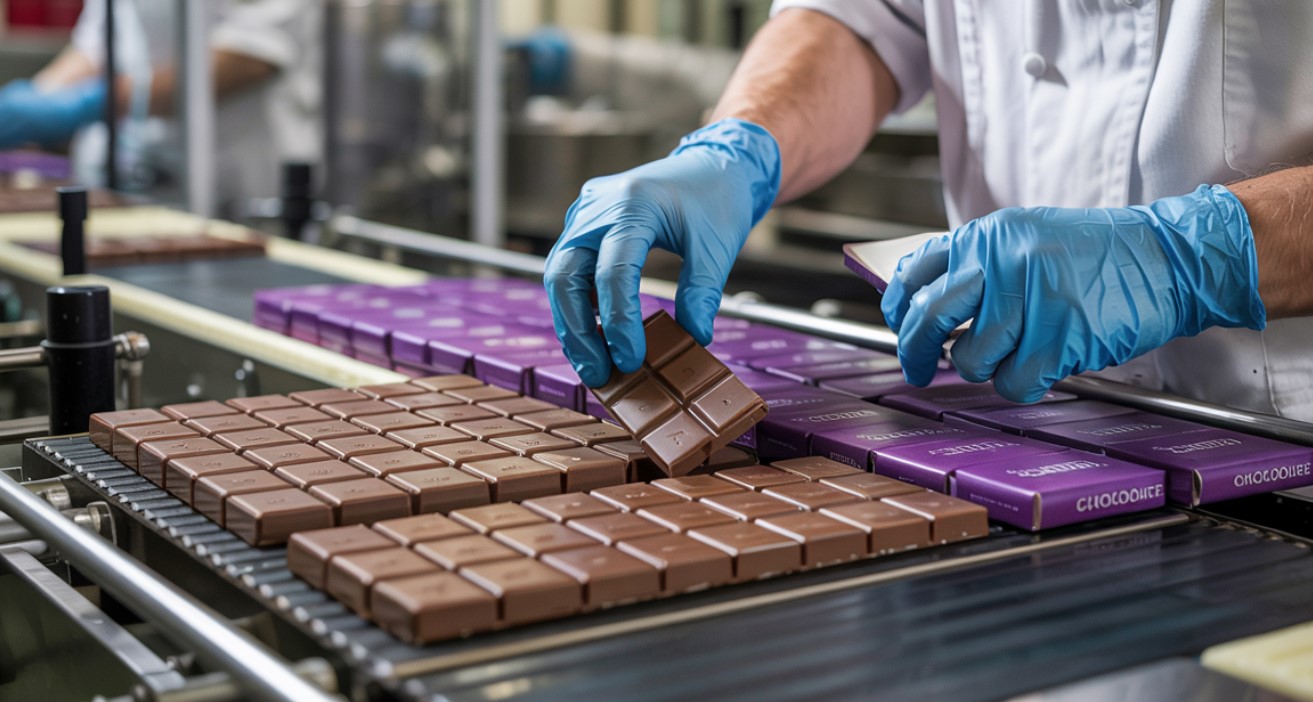 pakowanie czekolady na produkcji praca 2025
